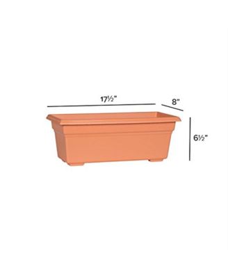 Manufacturing Countryside Flower Box, Terra Cotta Color, 17.5"