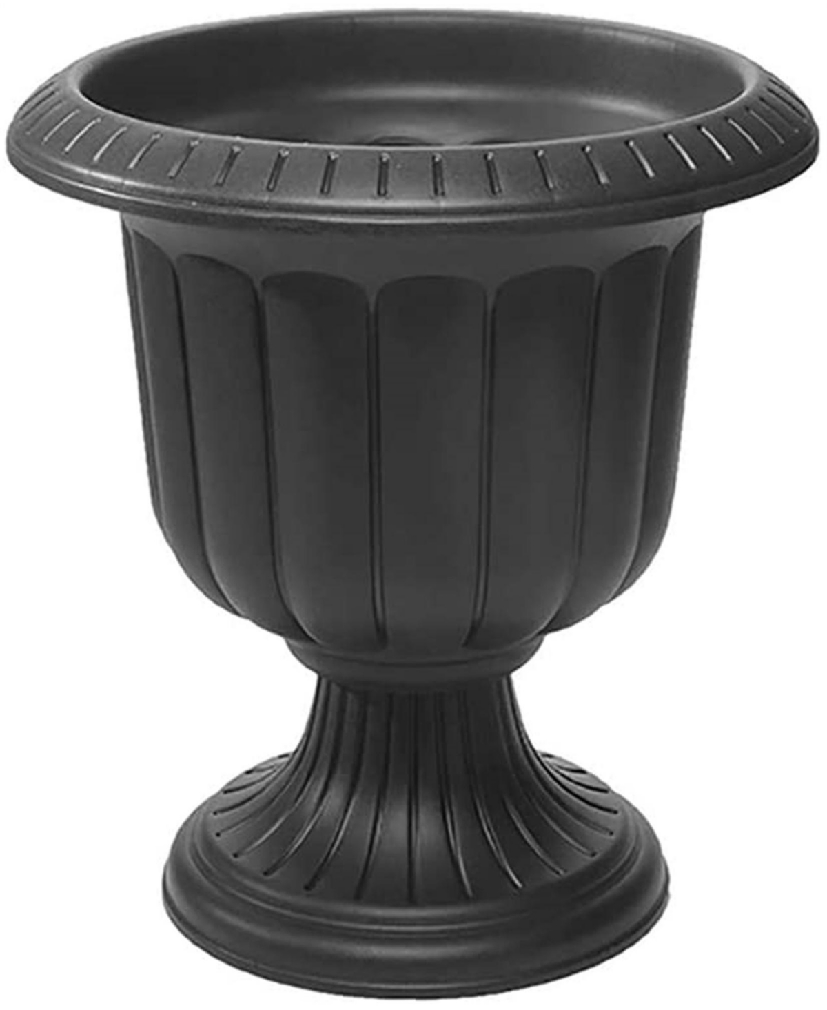 Classic Urn Garden Pot/Planter, Plastic, Black - 19 Inch - Black
