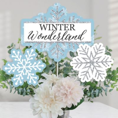 Big Dot Of Happiness Winter Wonderland Snowflake Holiday Party Supplies  Decorations