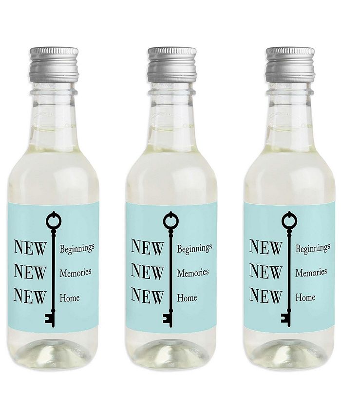 Big Dot of Happiness Home Sweet Home Mini Wine Bottle Label Stickers