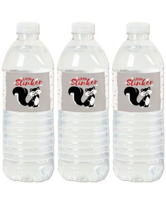 Little Stinker - Woodland Skunk Party Water Bottle Sticker Labels - 20 ...