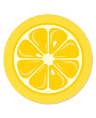 Big Dot of Happiness So Fresh - Lemon - Citrus Lemonade Party Circle ...