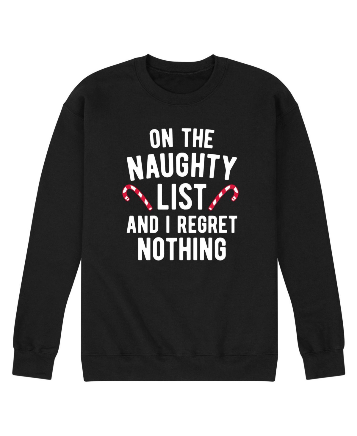 Airwaves Men's Naughty List Fleece T-shirt In Black