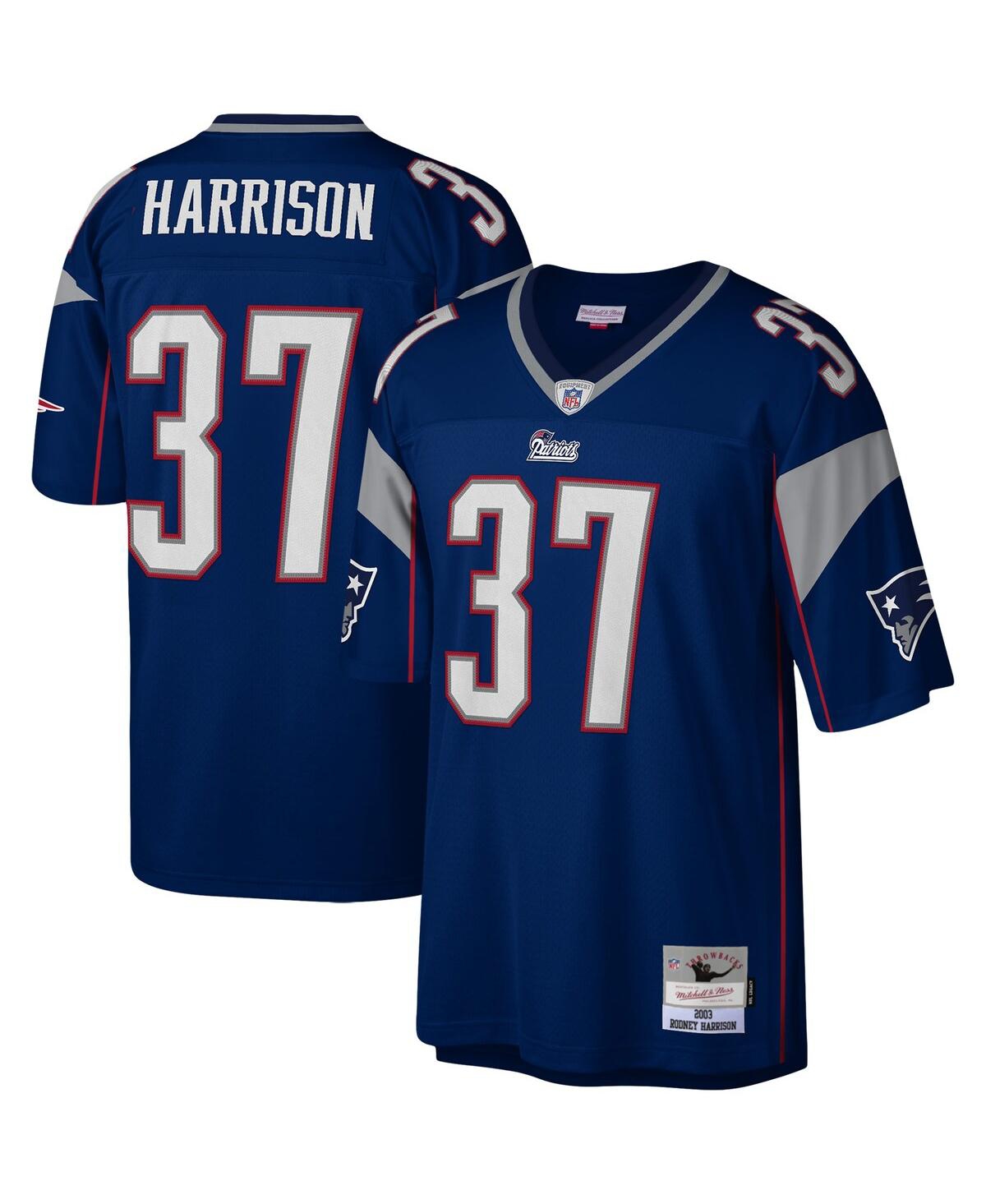 Men's Mitchell & Ness Rodney HarrisonNew England Patriots Legacy Replica Jersey - Navy
