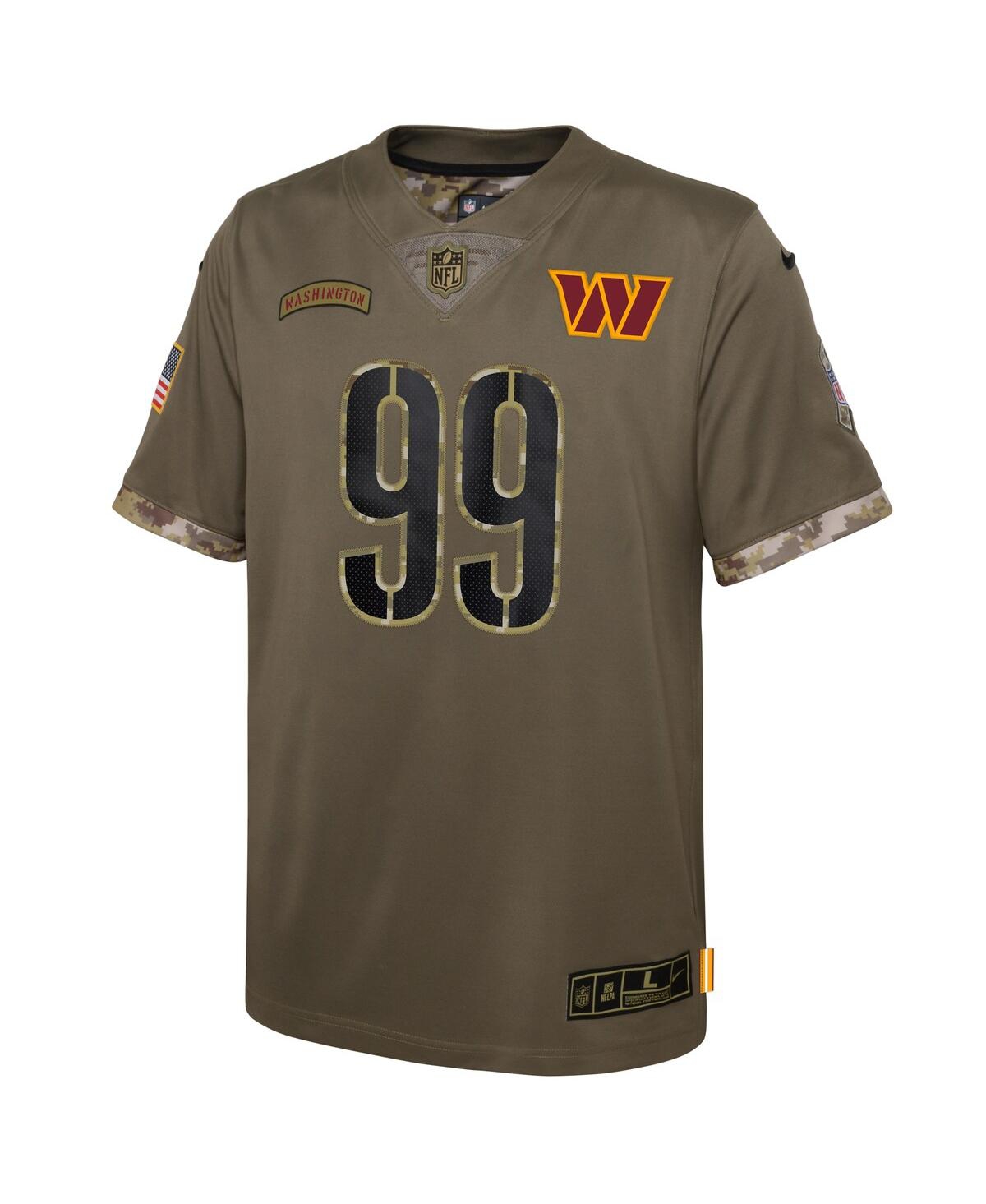 Big Boys Nike Chase YoungWashington Commanders 2022 Salute To Service Player Limited Jersey - Olive