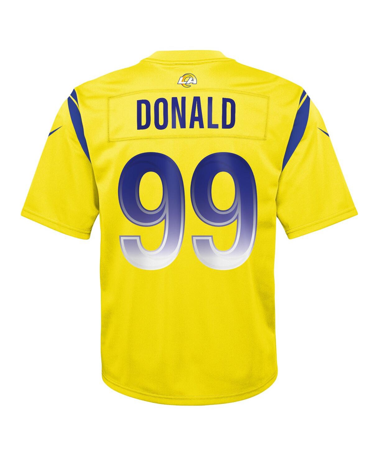 Big Boys Nike Aaron DonaldLos Angeles Rams Inverted Game Jersey - Gold