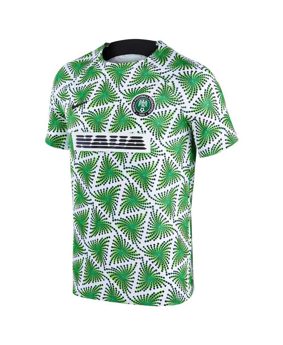 Men's Nike White Nigeria National Team 2022/23 Pre-Match Top