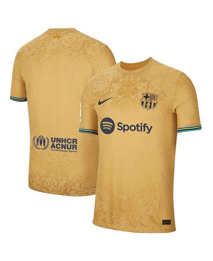 Nike Men's Yellow Barcelona 2022/23 Away Authentic Blank Jersey - Macy's