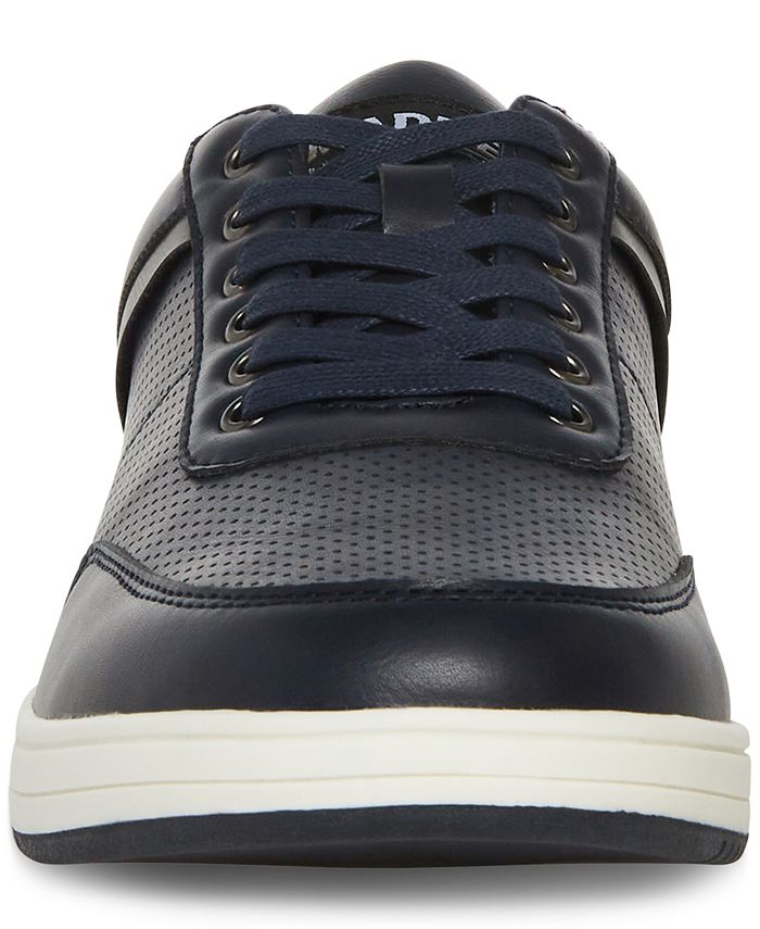 Madden Men Men's M-Bassil Perforated Faux-Leather Sneakers - Macy's