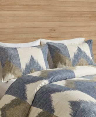 Alpine Chevron Stripe Reversible Comforter Set, Full/Queen