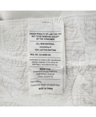 Paisley Quilted 18" Drop Bedskirt, King