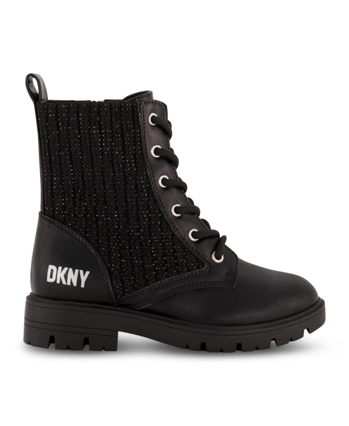 Dkny Little Girls Stassi Menia Moto Side Zipper Boot
