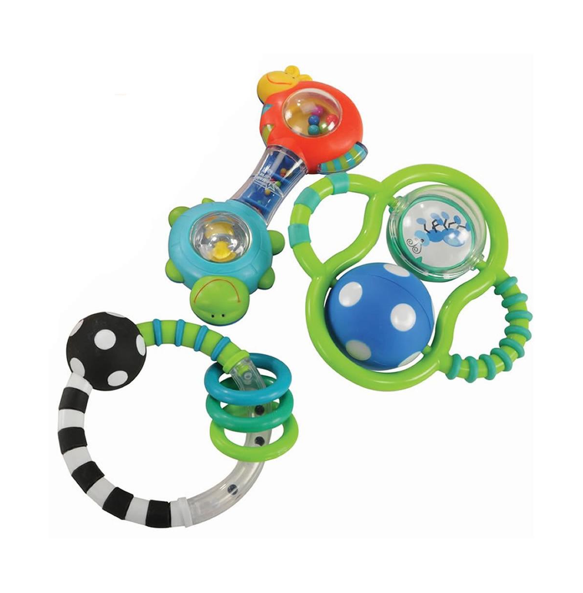 Kaplan Early Learning Baby Grasp & Explore Textured Rattle Set