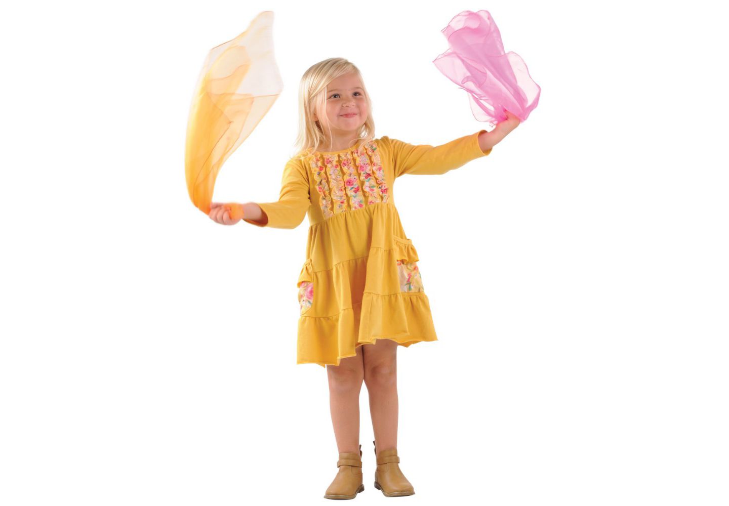 Детские игрушки Kaplan Early Learning Musical Scarves & Physical Activity CD 13-Piece Set, Ages 3+ — фото 2