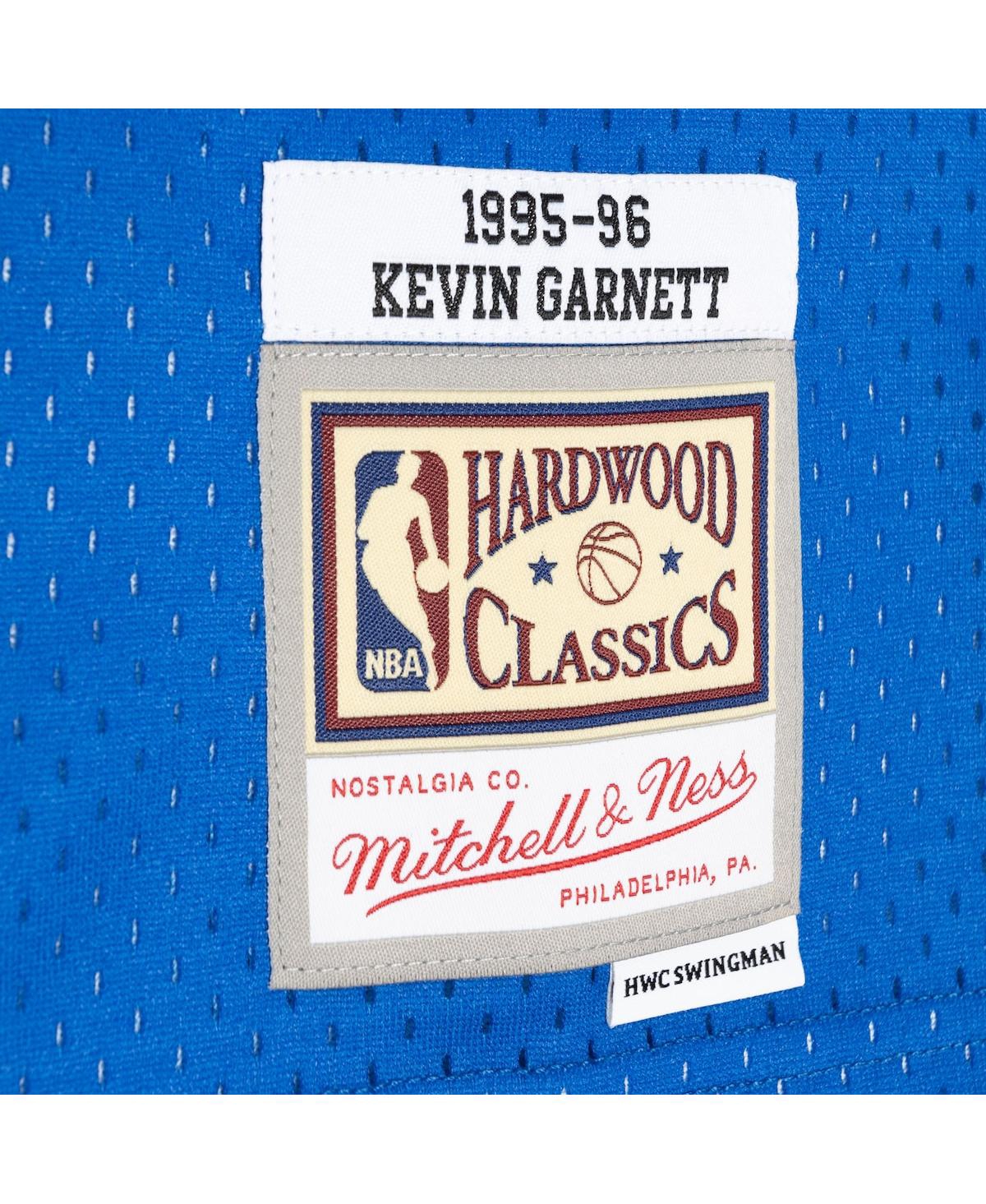 Men's Mitchell & Ness Kevin Garnett Blue Minnesota Timberwolves Hardwood Classics 1995-96 Split Swingman Jersey - Blue