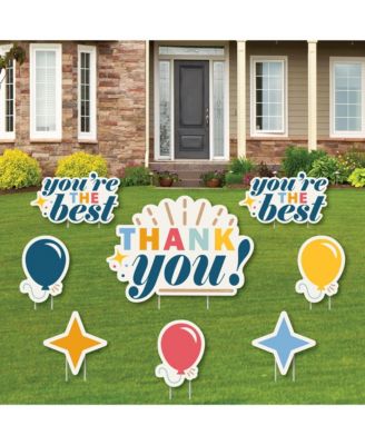 Big Dot of Happiness Thank You So Very Much - Outdoor Lawn Decorations ...