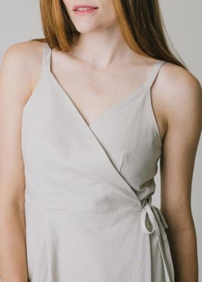 Women's Ruffle Hem Wrap Dress