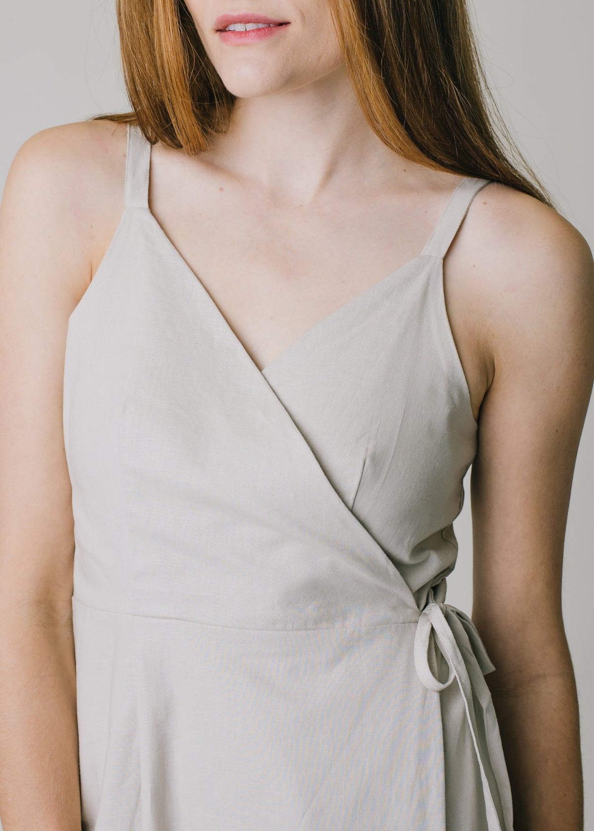 Hope & Henry Women's Ruffle Hem Wrap Dress