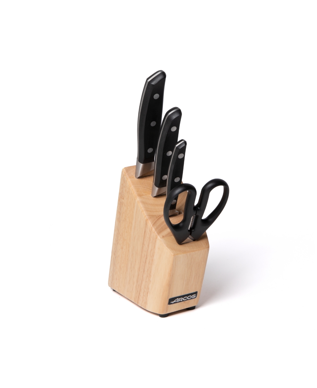 Arcos Manhattan 5 Piece Block Set Cutlery In Black