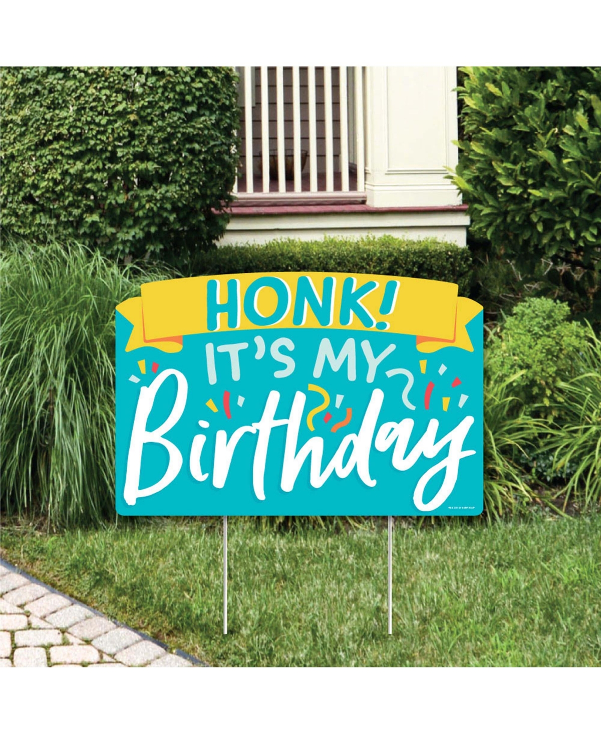 Honk, Its My Birthday - Birthday Party Yard Sign Lawn Decor - Party Yardy Sign