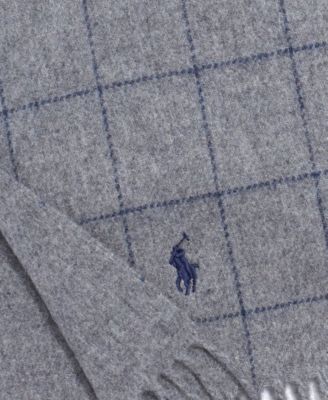 Men's Reversible Windowpane Scarf