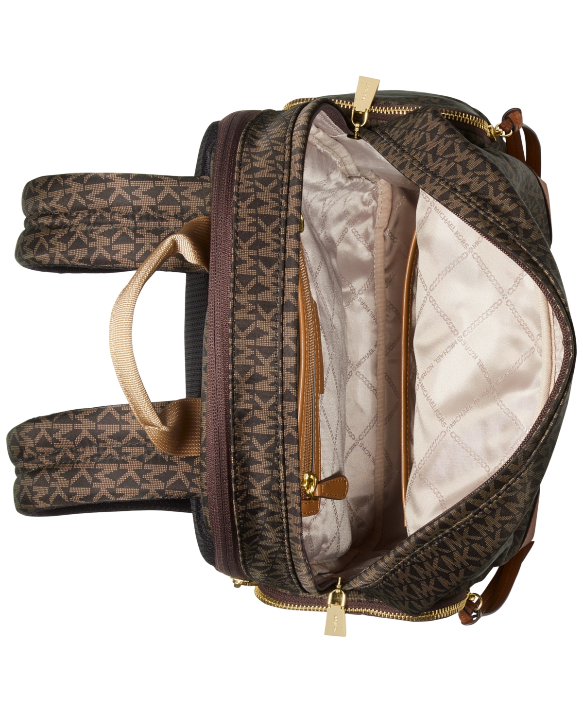 Michael Michael Kors Logo Prescott Large Backpack -acorn