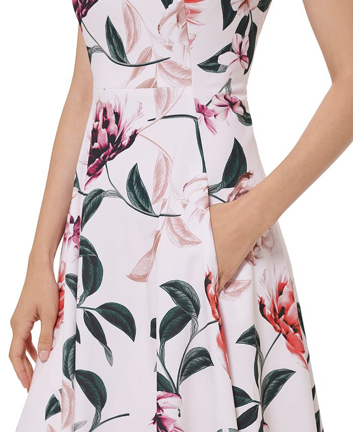 Calvin Klein Women's Sleeveless Floral A-Line Dress & Reviews - Dresses -  Women - Macy's