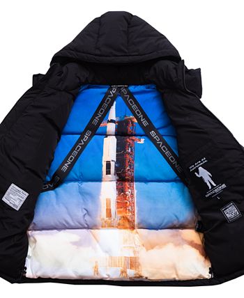 Spacely hooded puffer winter jacket store