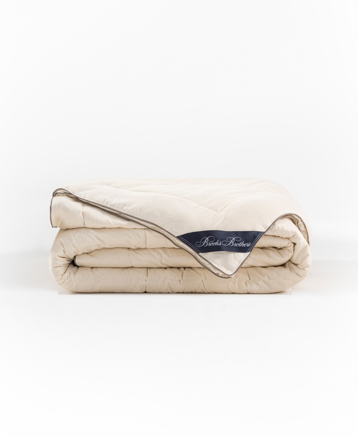 Brooks Brothers Kapok, Cotton Comforter, Queen In White