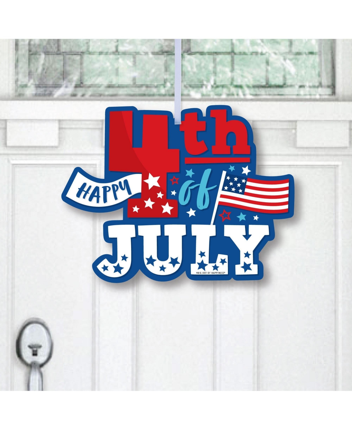Firecracker 4th of July - Hanging Porch Outdoor Front Door Decor - 1 Pc Sign