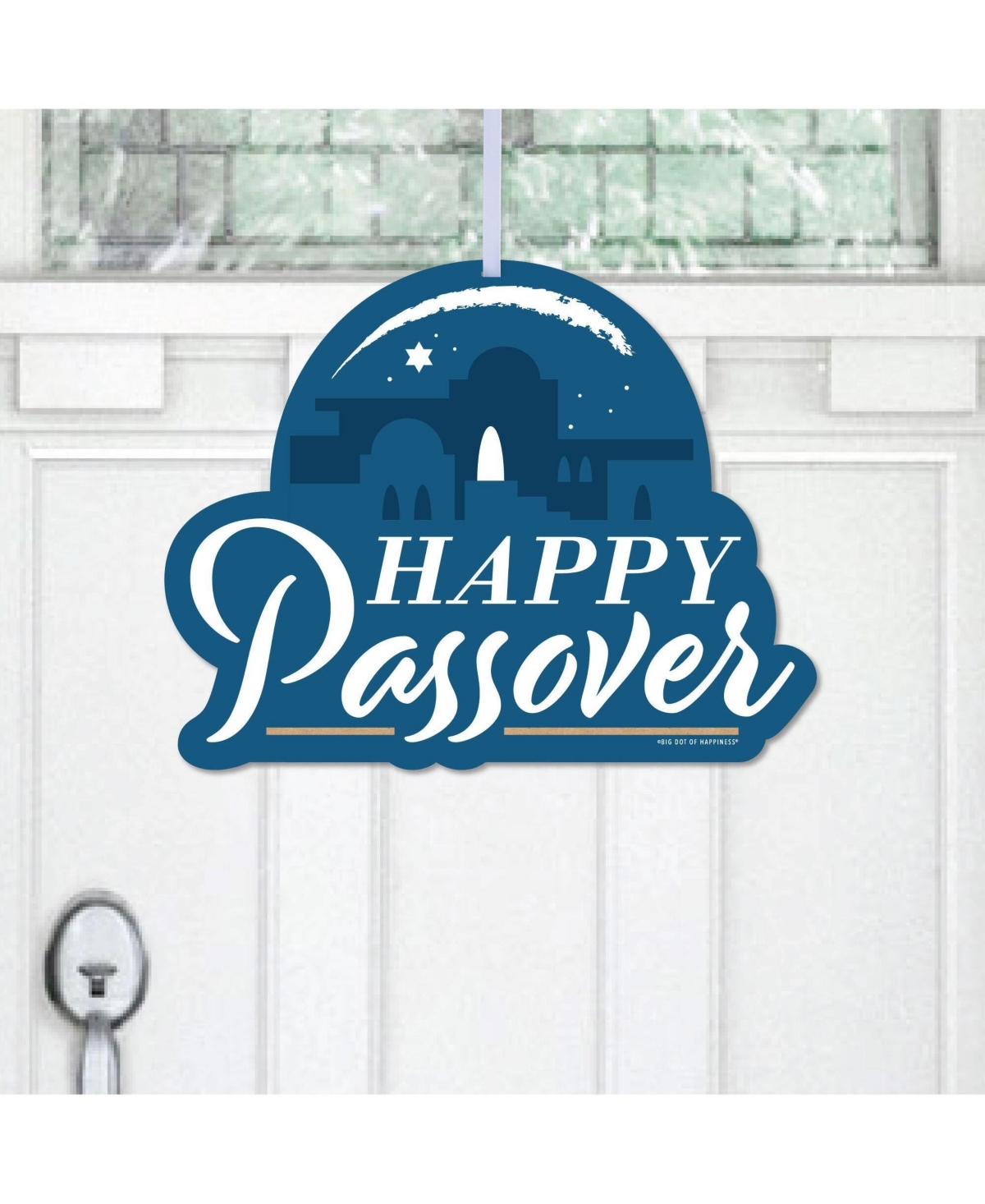 Happy Passover Pesach Jewish Holiday Party Outdoor Decor - Front Door Decor 1 Pc