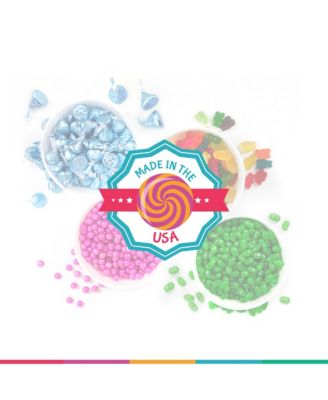 Christmas Candy Gift Tin Large Plastic Tin with Sugar Free Hershey's & Reese's Mix, 18oz