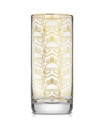 JoyJolt Star Wars Beware The Dark Side Tall Drinking Glass - 18.5 oz - Set of 2