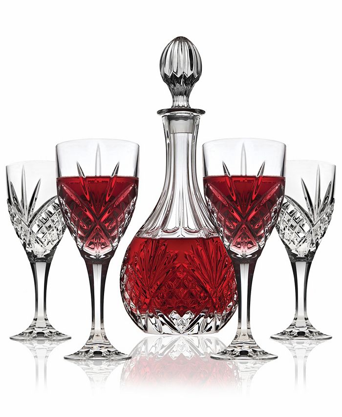 Eternal Night 4 - Piece 28oz. Glass Red Wine Glass Glassware Set