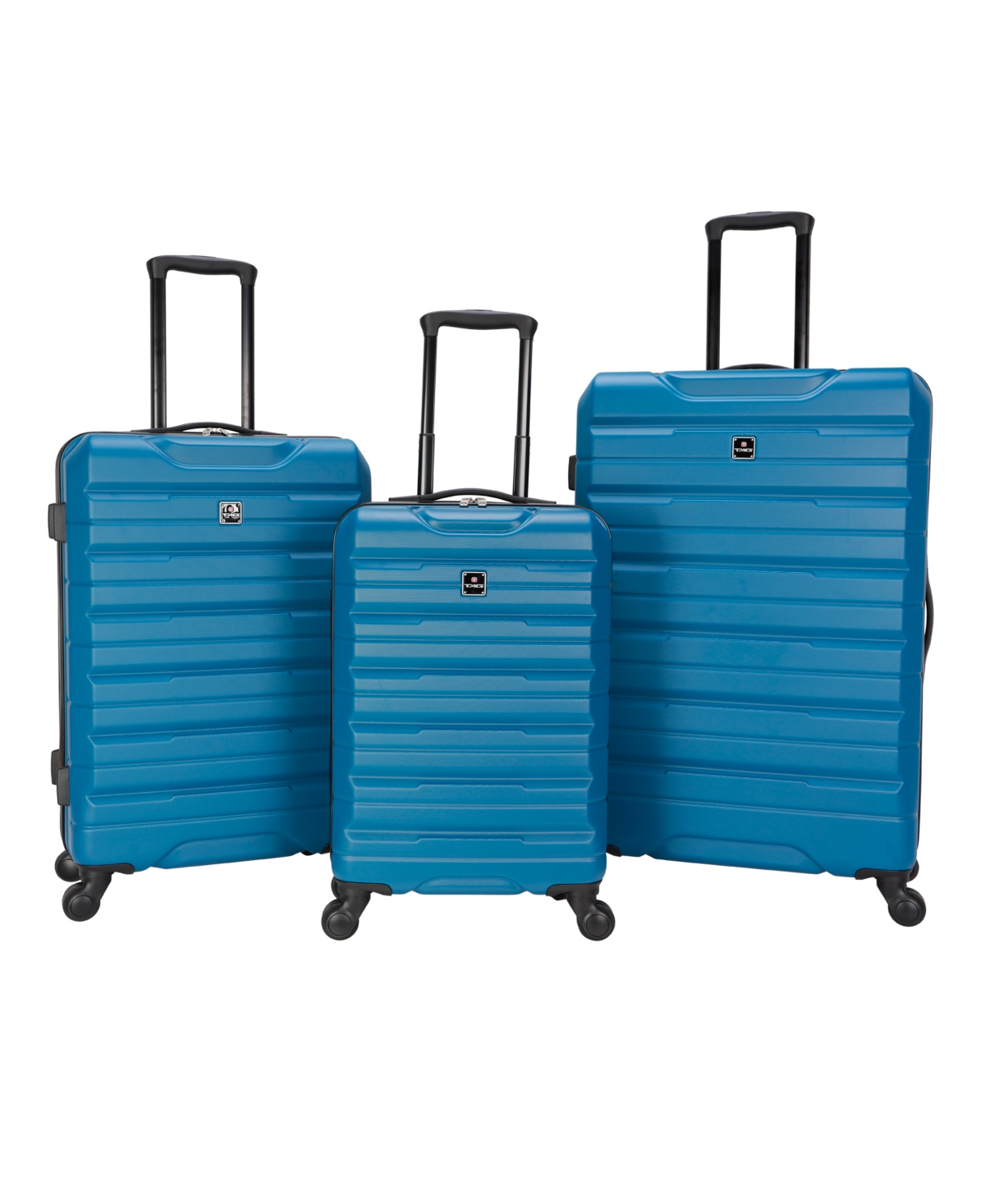 Tag Gateway 3 Piece Hardside Luggage Set In Teal Blue