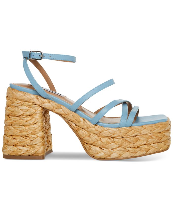 Steve Madden Women's Belise Strappy Platform Espadrille Sandals - Macy's