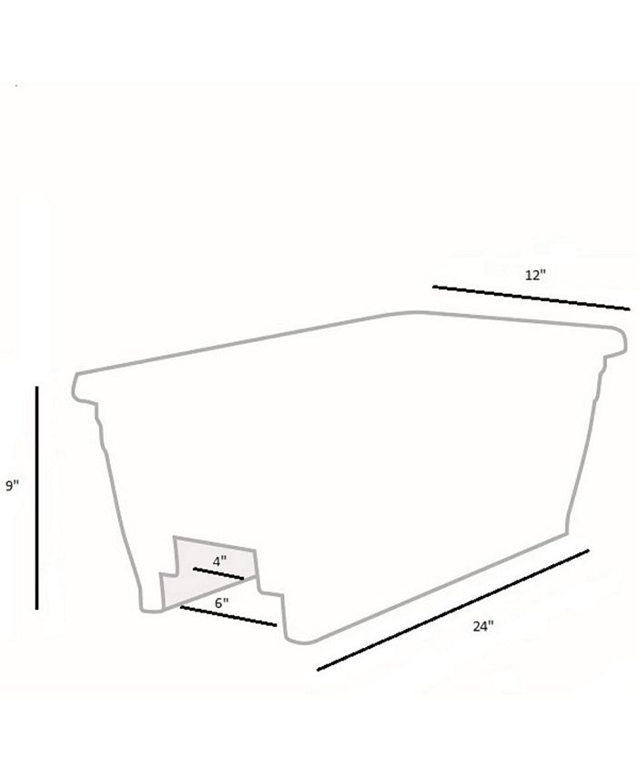 Vaso Sierra In Resina – Colore Rustico Redstone – 25 Cm – Con Sottovaso Integrato Per Interno/esterno - 2