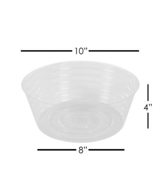L-0015 Heavy Gauge Vinyl Basket Liner, 10-Inch Diameter, Clear