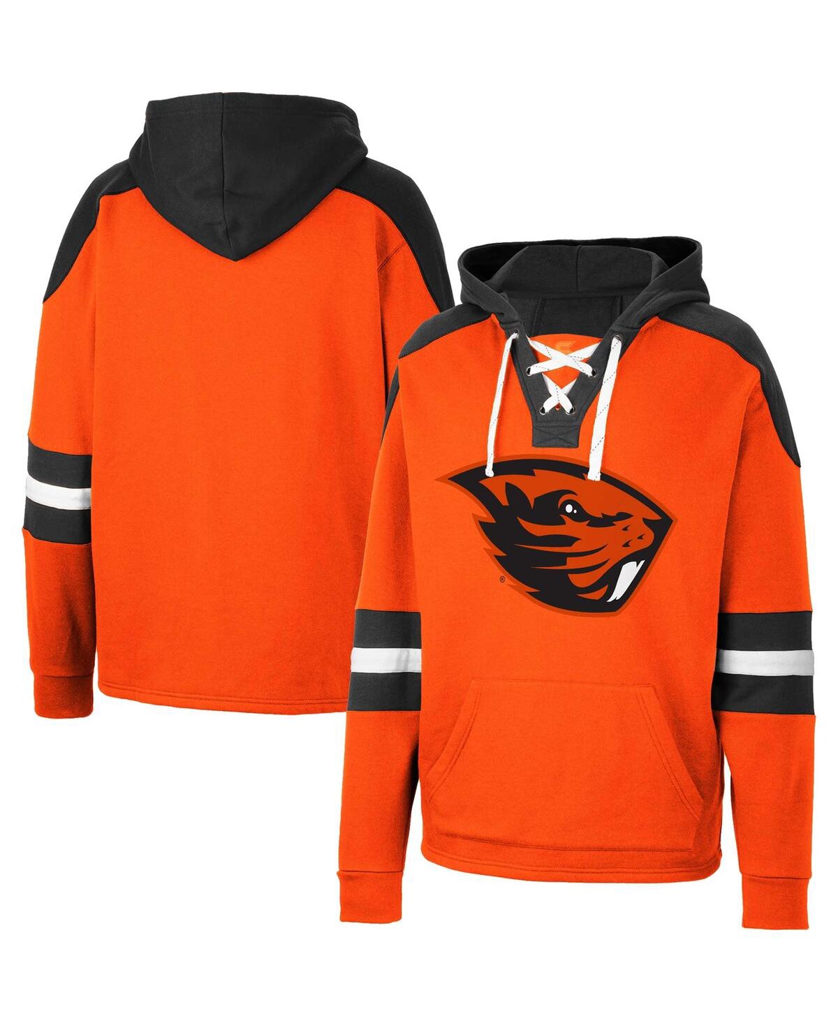 Colosseum Men's  Orange Oregon State Beavers Lace-up 4.0 Pullover Hoodie