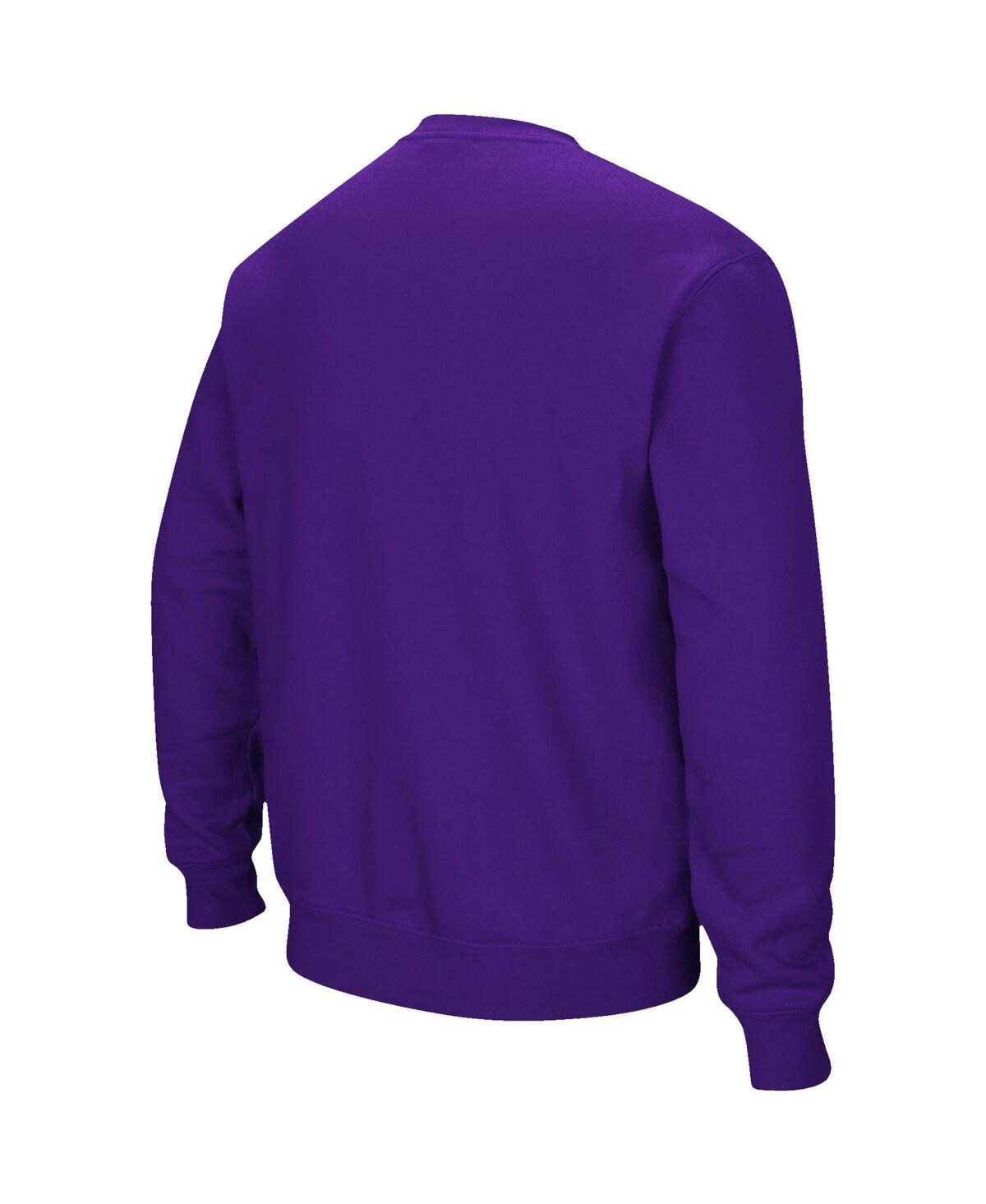 Shop Colosseum Men's  Purple Minnesota State University Mankato Arch & Logo Pullover Sweatshirt