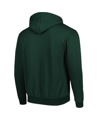 Men's Green Northern Michigan Wildcats Arch & Logo Pullover Hoodie