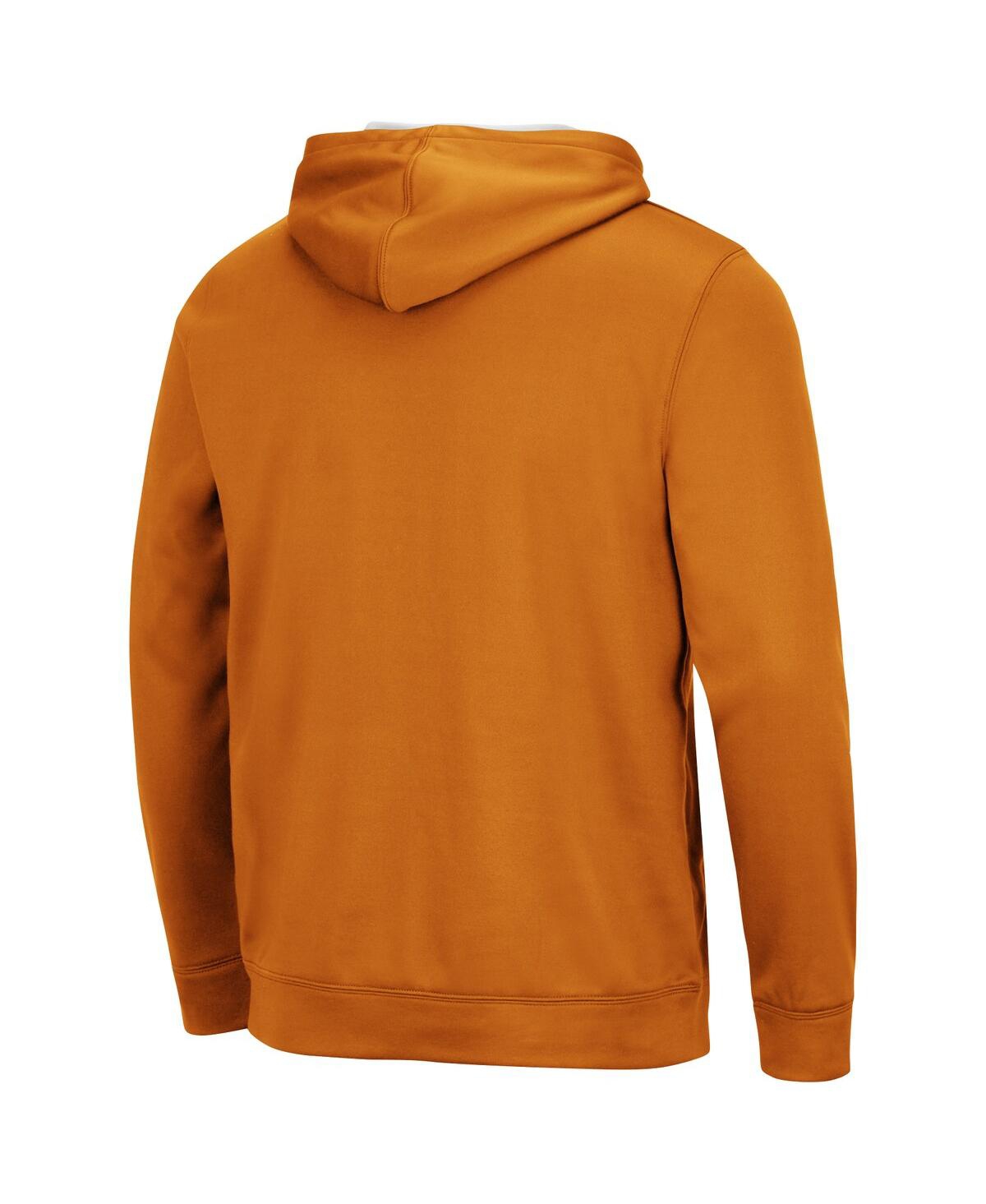 Colosseum Men's  Texas Orange Texas Longhorns Slash Stack 2.0 Pullover Hoodie In Texas Orange