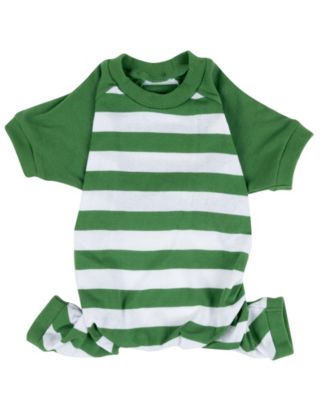 Dog Cotton Striped Holiday Pajamas