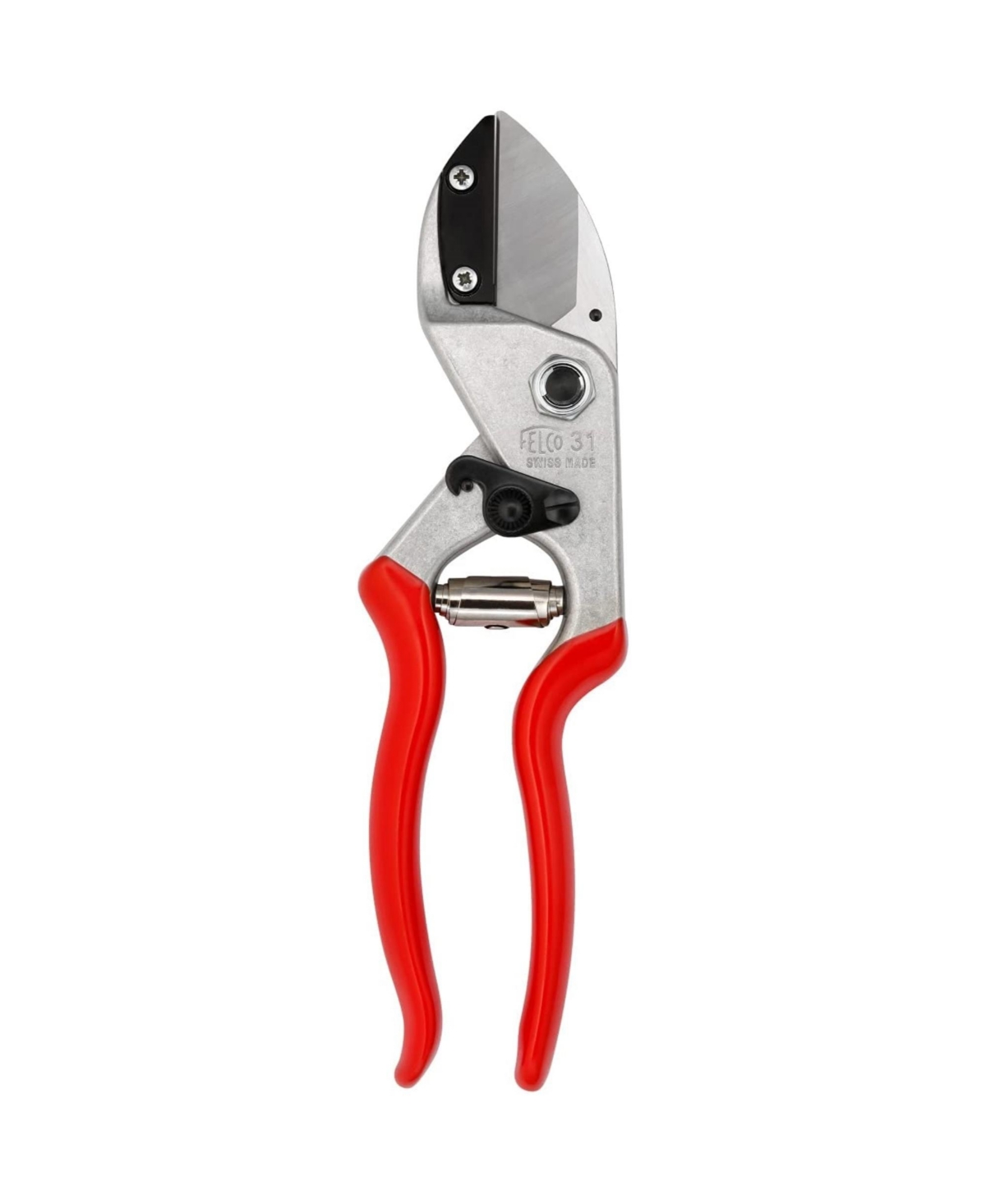 F-31 One-Handed Ergonomic Steel Anvil Pruning Shears - Red