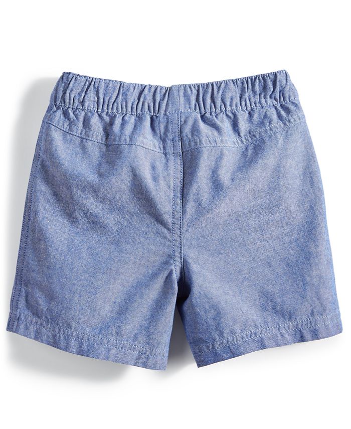 First Impressions Baby Boys Chambray Shorts, Created for Macy's - Macy's