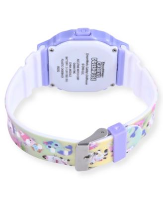 Unisex Lilac Silicone Strap LED Touchscreen Watch