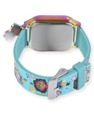 Unisex Turquoise Silicone Strap LED Touchscreen Watch