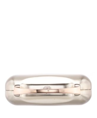 Women's Metallic Minaudiere bag with Metal Handle