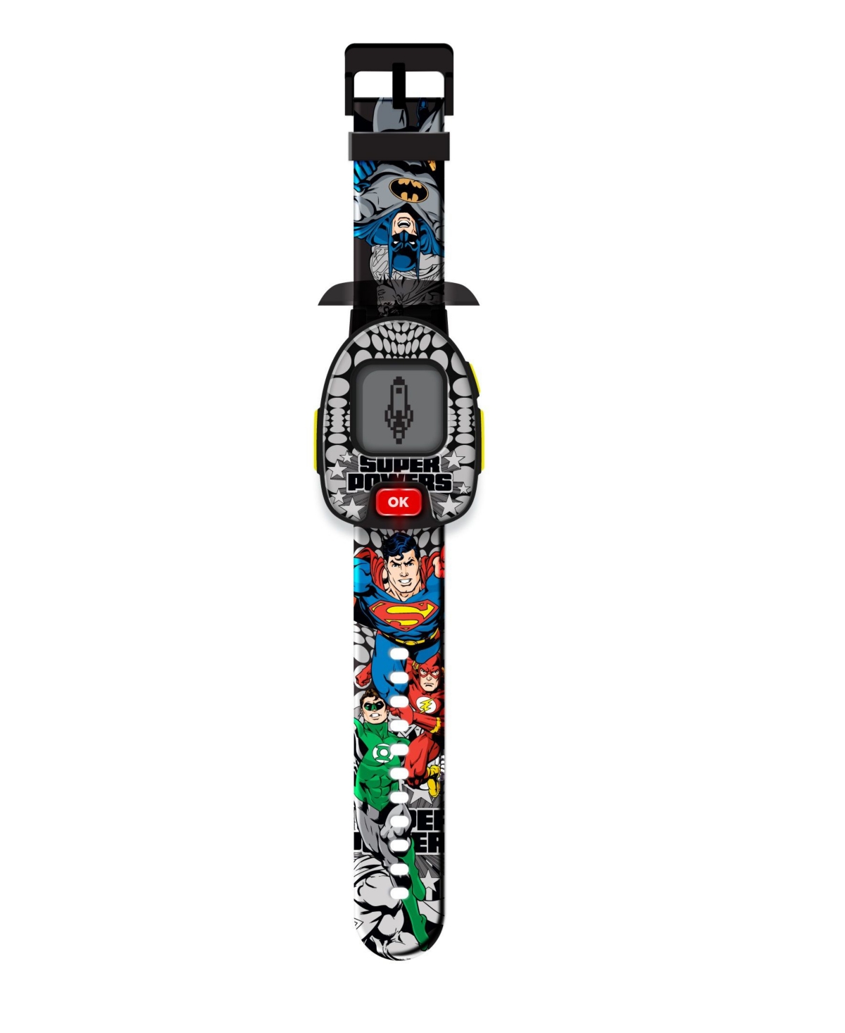 Playzoom Kids Justice League Multicolor Silicone Strap Smart Watch 42.5mm