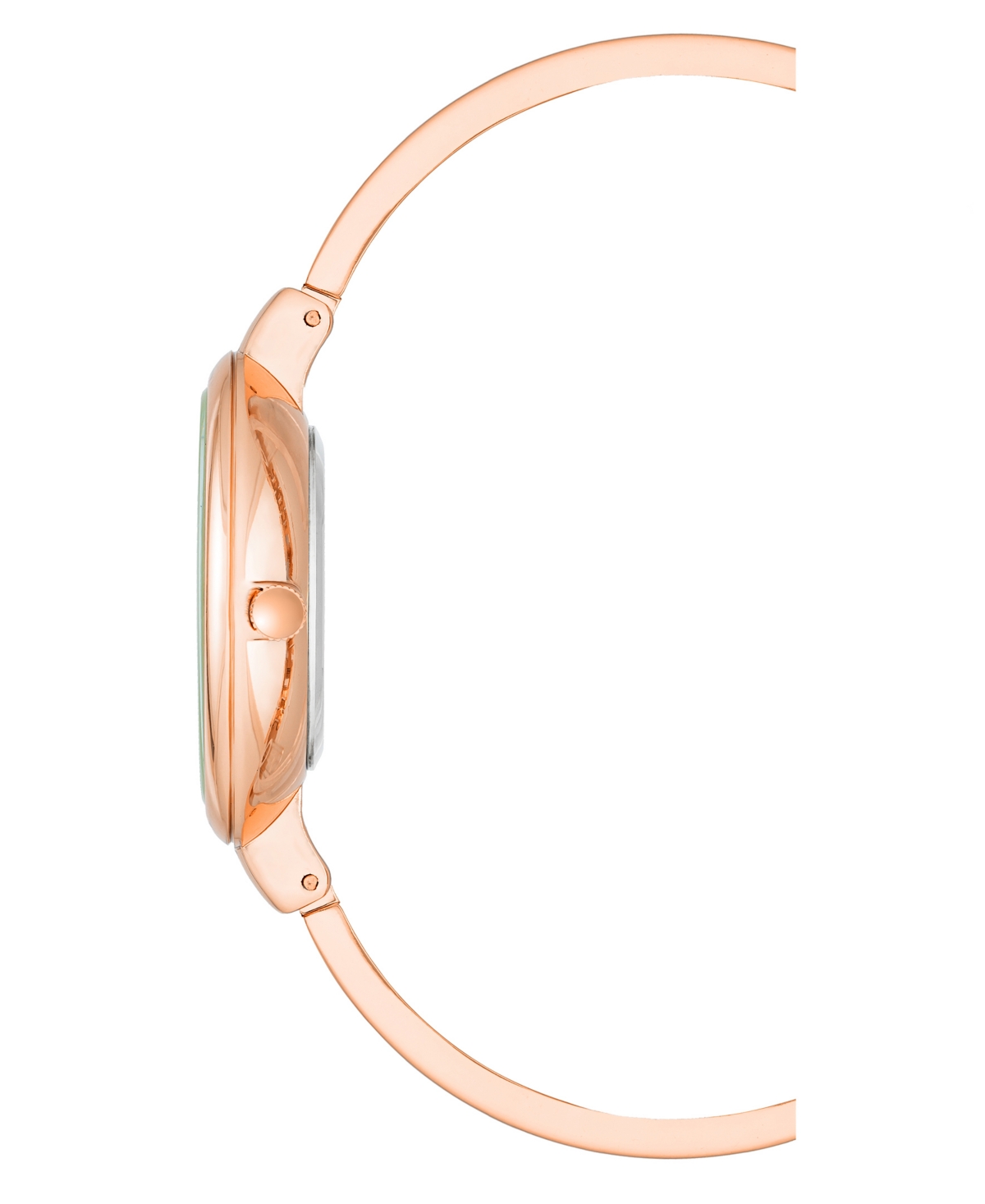 Anne Klein Women's Rose Gold-tone Alloy Bangle Fashion Watch 37mm Set 4 Pieces In Rose Gold
